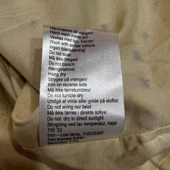 Munthe Curtis Dress Cream Floral Midi Ruffle NWT Sz 0 / XS - Picture 11 of 16